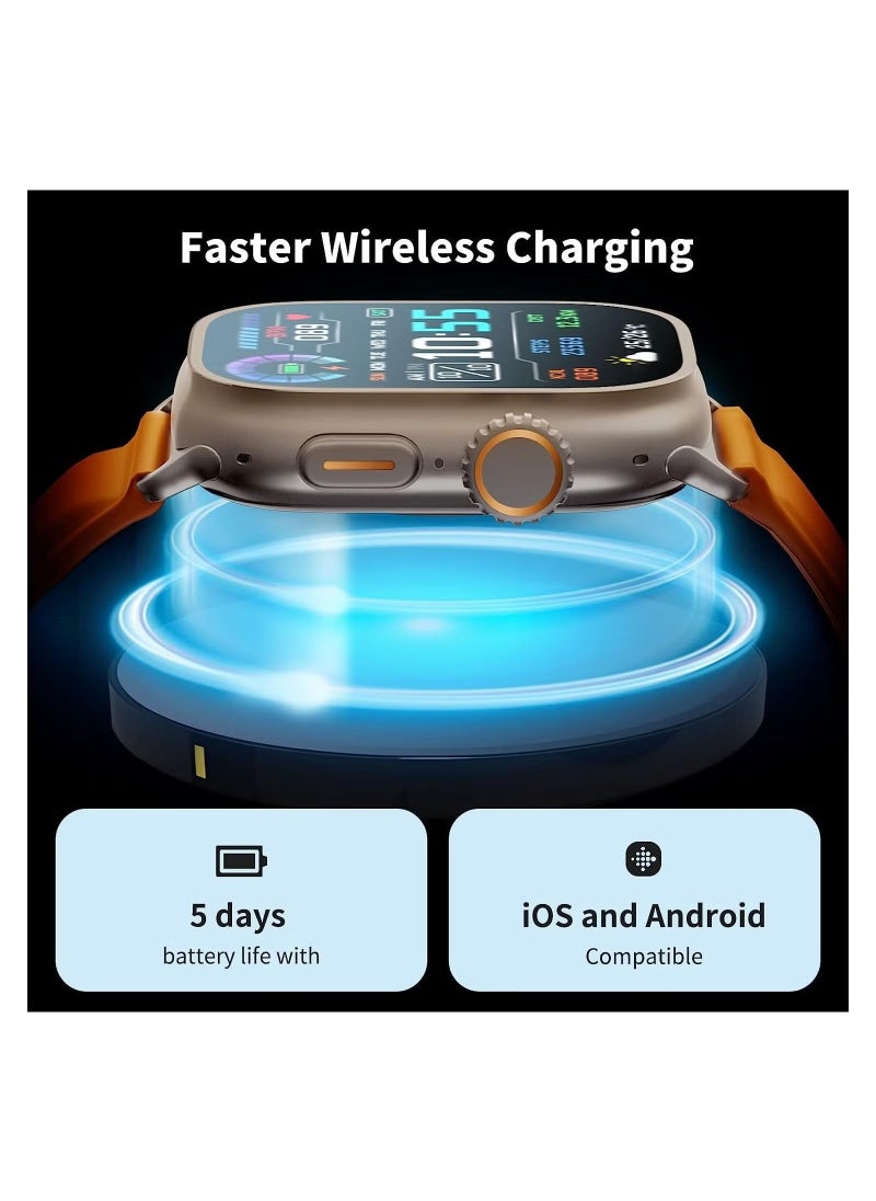 T800 Ultra Smart Watch Ultra Series8 NFC Smartwatch Call Waterproof Wireless Charging Fitness