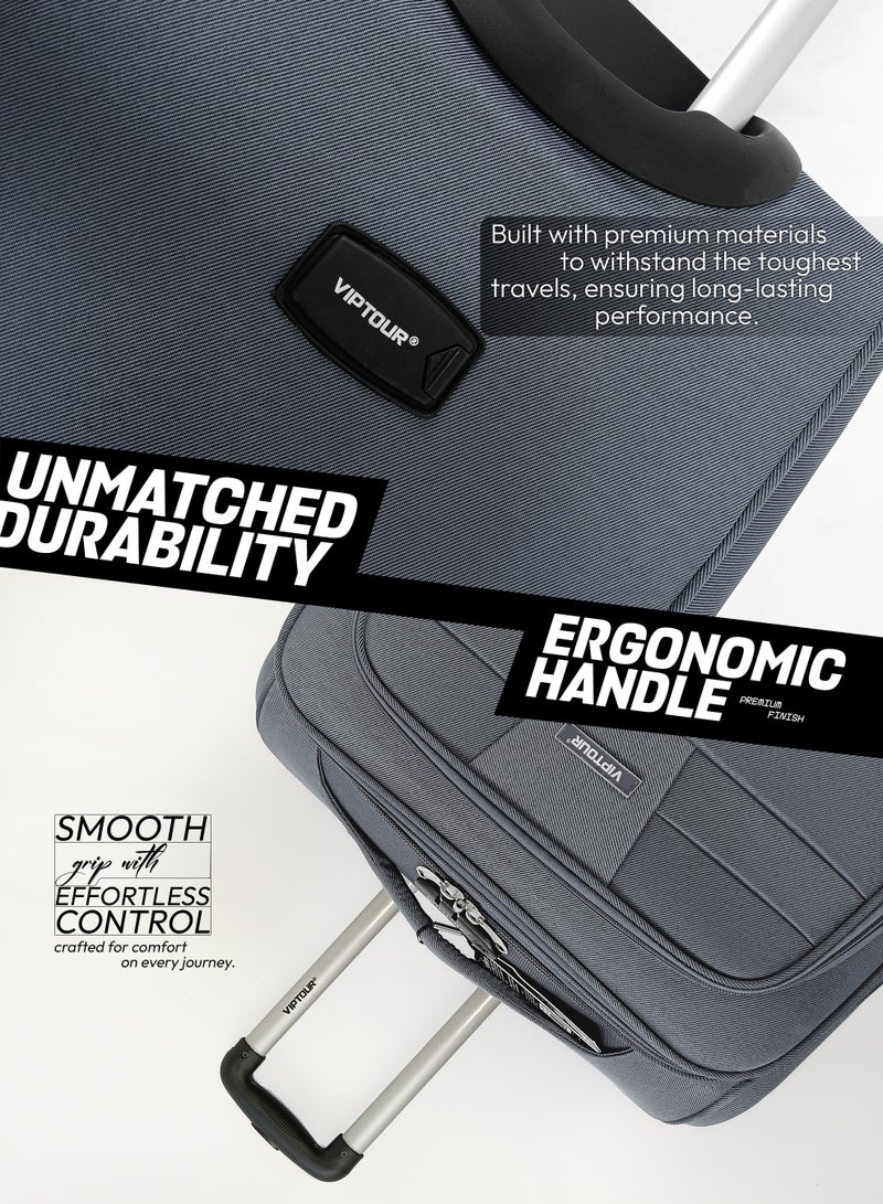 فيبتور مجموعة أمتعة مكونة من 4 قطع، حقيبة عربة متينة بعجلتين وقفل رقمي ومقبض تلسكوبي ثلاثي المراحل - Image 3