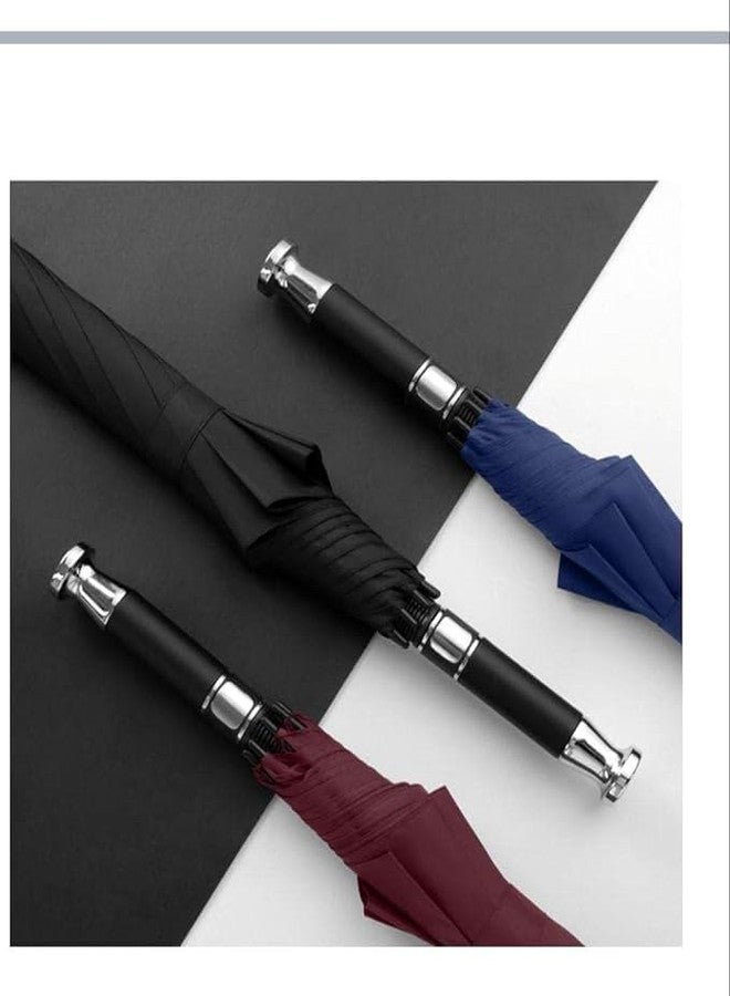 Dino's DINOS Golf Straight Long Handle Automatic Umbrella, Women Men Straight Umbrella, Super Large Windproof Waterproof Double Rainstorm Business Umbrella, Compact Umbrella - Multicolor. - Image 2