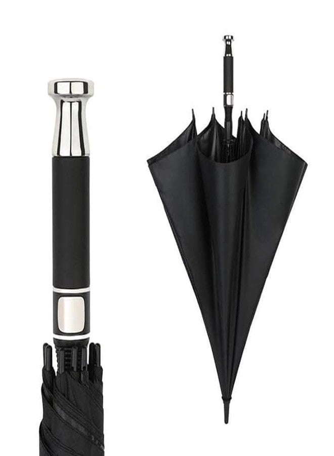 Dino's DINOS Golf Straight Long Handle Automatic Umbrella, Women Men Straight Umbrella, Super Large Windproof Waterproof Double Rainstorm Business Umbrella, Compact Umbrella - Multicolor. - Image 4