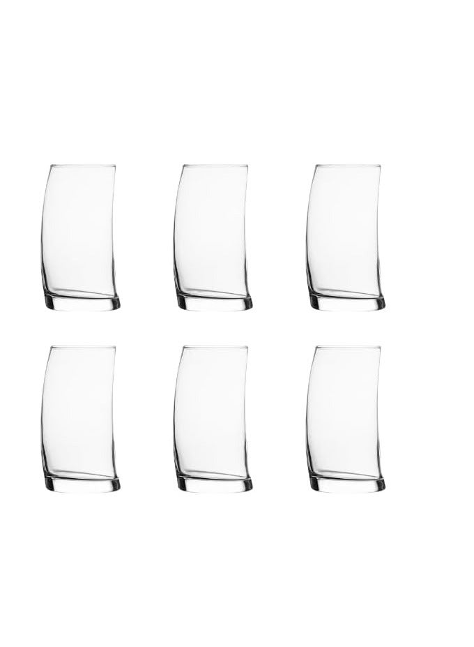 Pasabahce Penguen Juice Cup-(390ml) Set of 6 Cups clear - Image 1