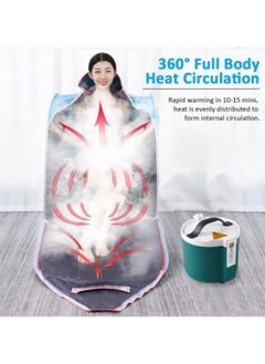 GGEROU Portable Steam Sauna House With Bluetooth Control, Steamer 2L, Body Tent, Folding Chair, Personal Home Spa Center, Blue  - Image 5