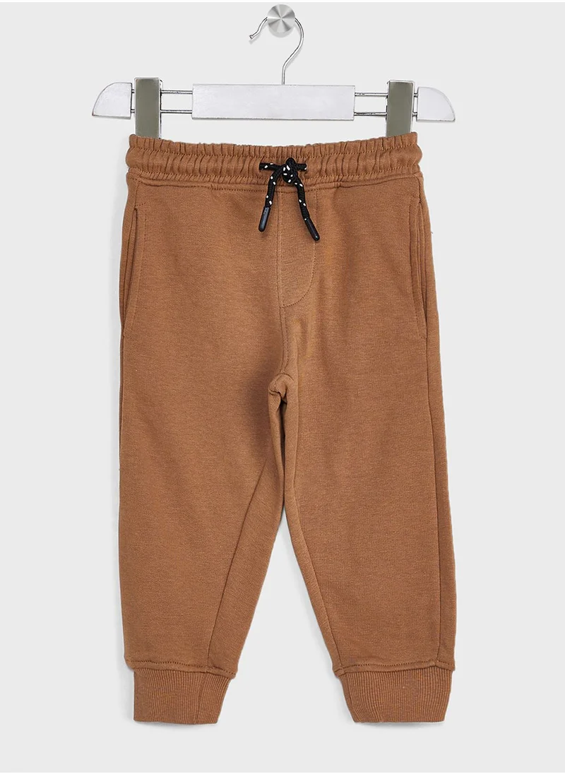 Ripples Boys Basic Slogan Printing Hoodie And Jogger Set