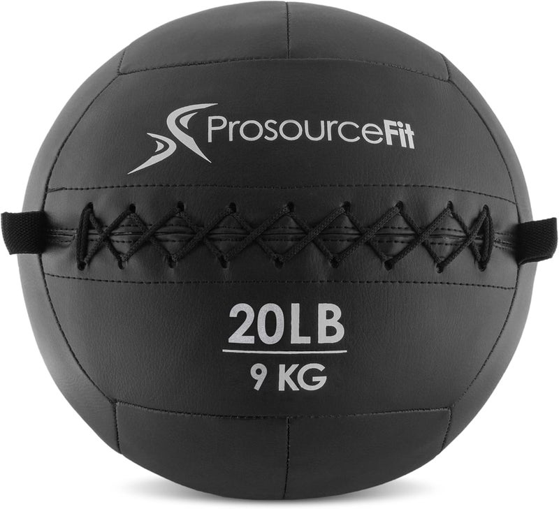ProSourceFit ProSource Soft Medicine Balls for CrossFit Wall Ball and Full Body Dynamic Exercises, Color-Coded Weights: 6, 8, 10, 14, 20, 25 lb. - Image 1