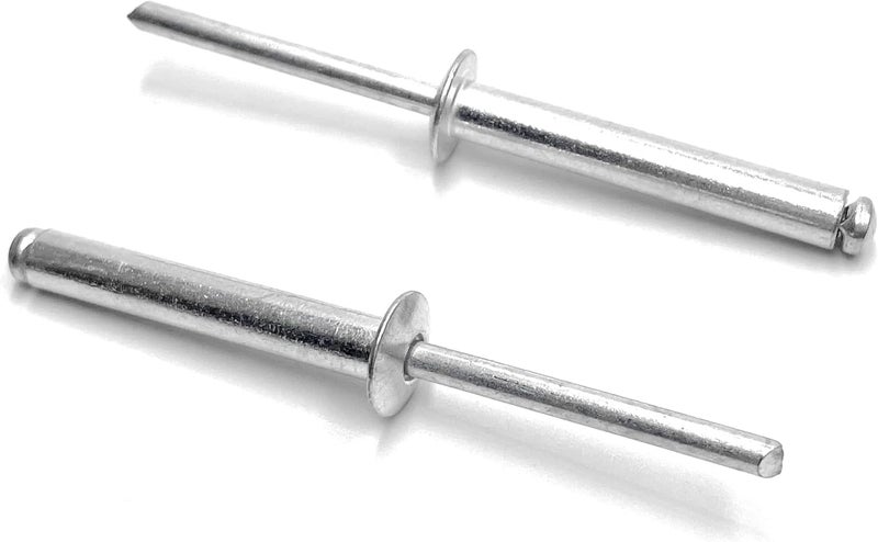 ISPINNER 100pcs 3/16" x 1-3/16" Aluminum Blind Rivets, 4.8 x 30mm Pop Rivets, Pack of 100 (Silver) - Image 1