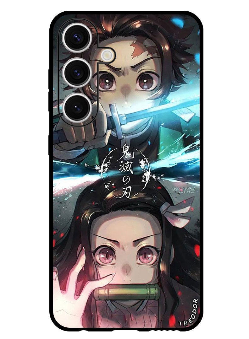 Theodor Protective Case Anti Scratch Shock Proof Bumper Cover For Samsung Galaxy S24 Plus Animation Tanjiro - Image 1