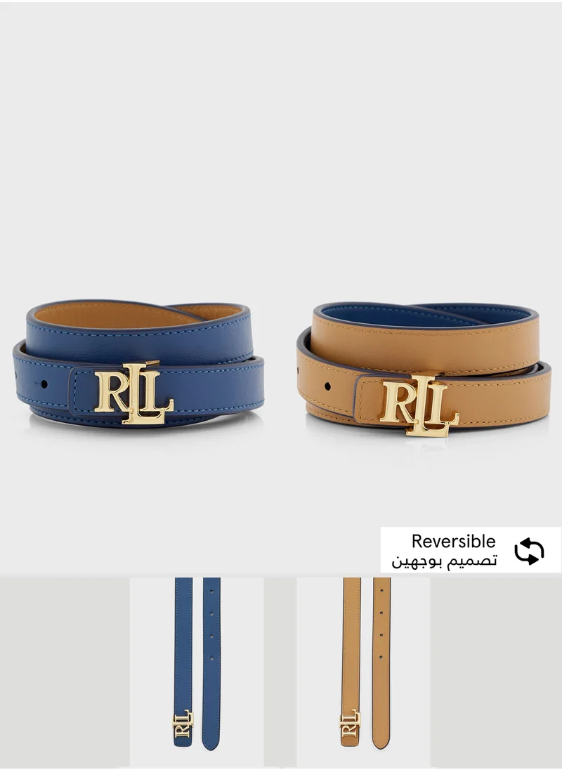 Lauren Ralph Lauren Reversable 20 Skinny Belt