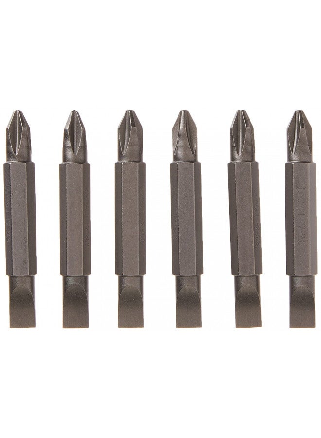 DEWALT Screwdriver Set, #2 Phillips / No. 8 Slotted Double Ended Bit, 6-Pack (DW2024B6) - Image 1