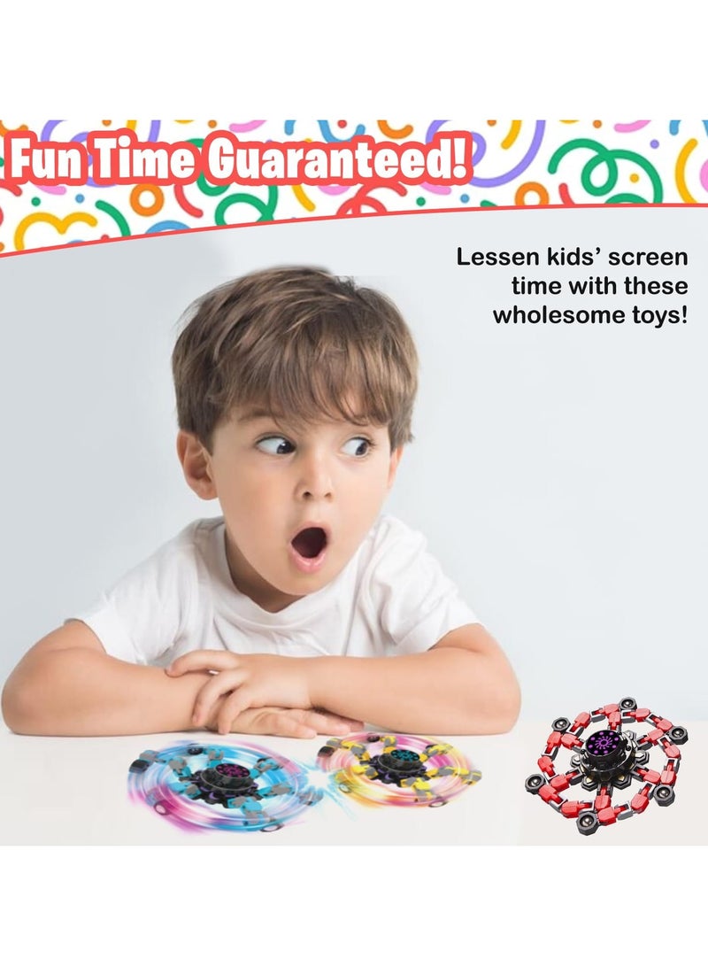 Home Smart Sensory Fidget Finger Hand Spinner Toy for Kids Spinning Stress Relief and Anti Anxiety Hand Toy Set Of 3PCS