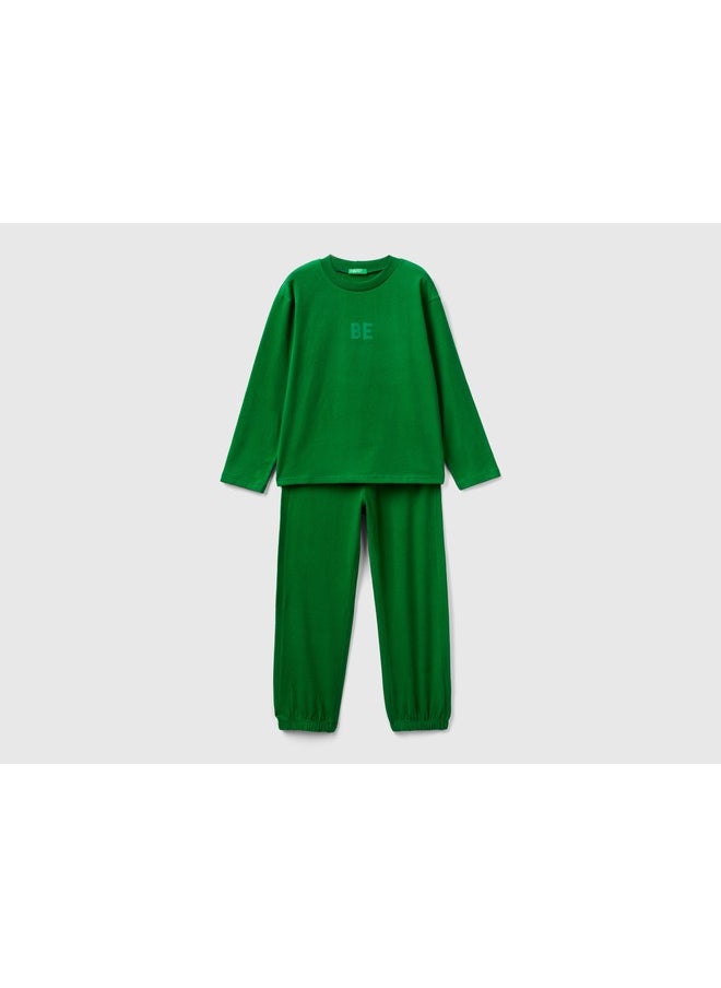 UNITED COLORS OF BENETTON Long Pyjamas In Warm Jersey  - Image 1