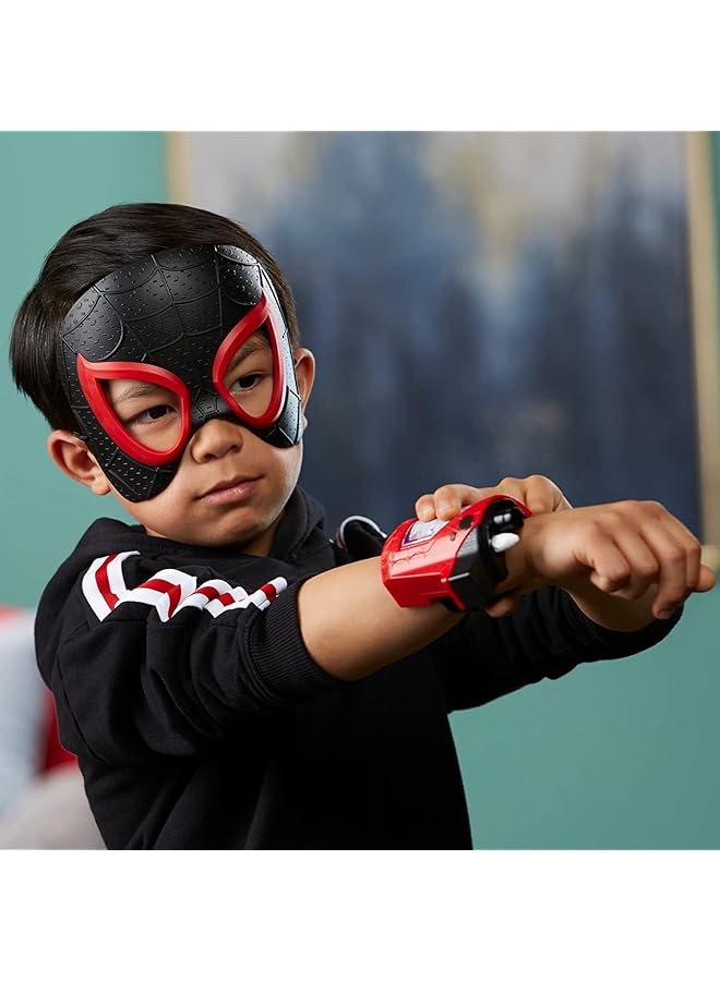 MARVEL Spider Man: Across The Spider Verse Miles Morales Web Shot Slinger Mask And Blaster Set For Kids Roleplay Toys For Kids Ages 5 And Up F3842 - Image 3