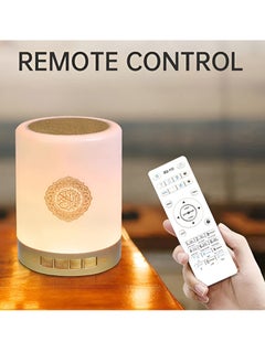 BORTONY Quran Speaker SQ-112 Bluetooth Quran Speaker Smart Touch LED Lamp Muslim Quran Reciters Rechargeable Speaker Support MP3 FM 8GB TF Card Quran Speaker with Remote Control 18 Translation  - Image 4