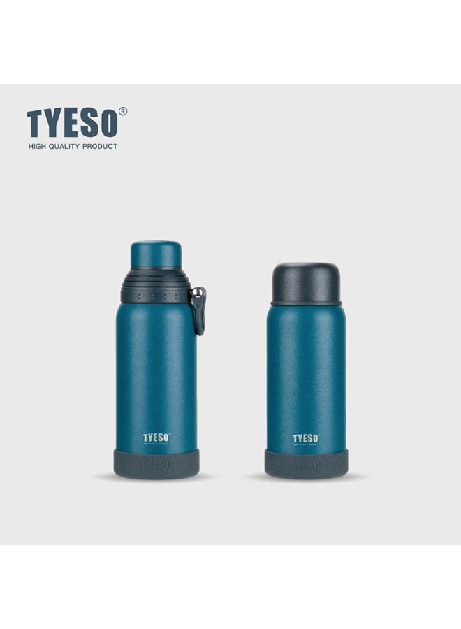 Taishuo Tyeso New Double-lid Outdoor Portable Sports Kettle Drop-resistant Large Capacity 304 Stainless Steel Insulated Water Cup