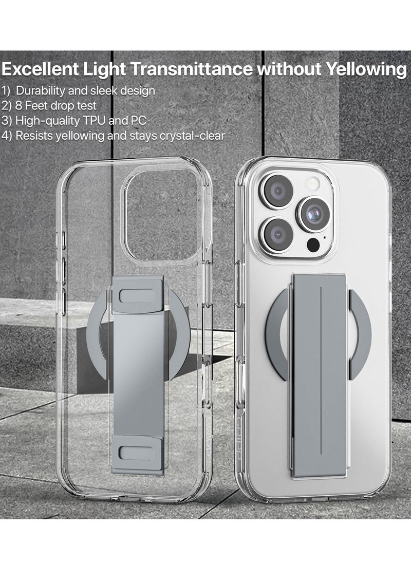 Generic - UNIQ MagSafe Grip Case for iPhone 16 Pro – 13ft Drop Protection, Anti-Yellowing Crystal Clear Back, FlexGrip™ One-Hand Secure Hold, MagClick™ Wireless Charging Compatible, Shockproof & Scratch-Resistan - Image 1