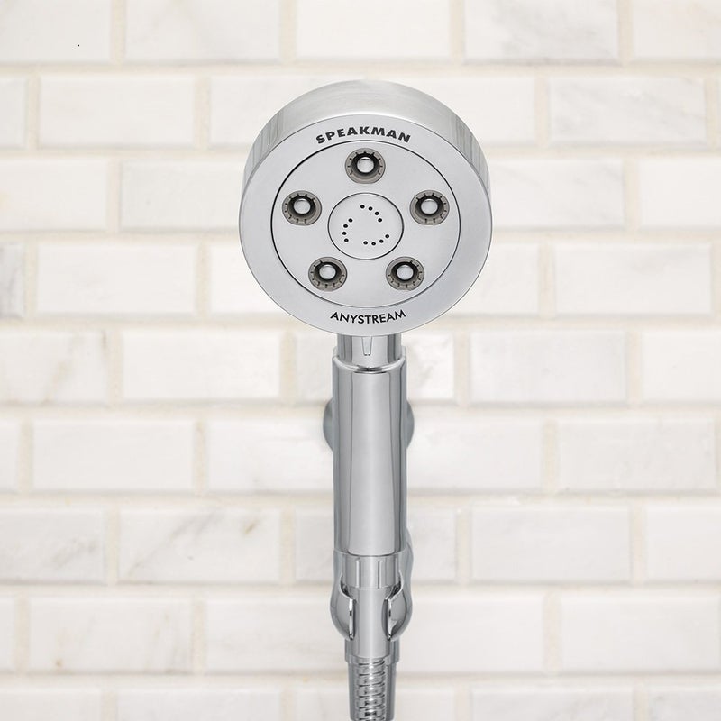 Speakman Vs-3010 Neo Anystream High Pressure Handheld Shower Head With Hose Polished Chrome 2.5 Gpm - Image 2