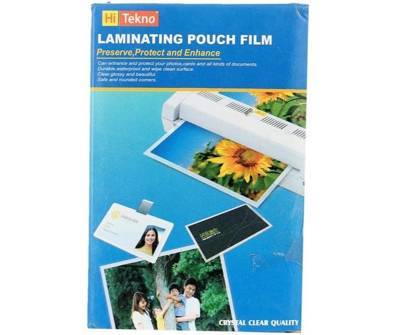 Sheets 125 Micron 9 * 6 Laminating 100 Sheets - Clear No-6 - Image 1
