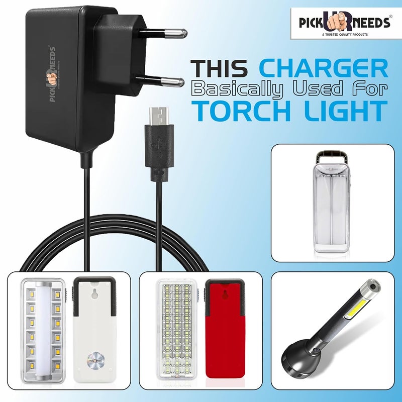Pick Ur Needs محول طاقة تيار مستمر لشاحن الأضواء الطارئة 6V/600mA 3.6W 2 في 1 دبوس (شاحن RL-C10) - Image 4