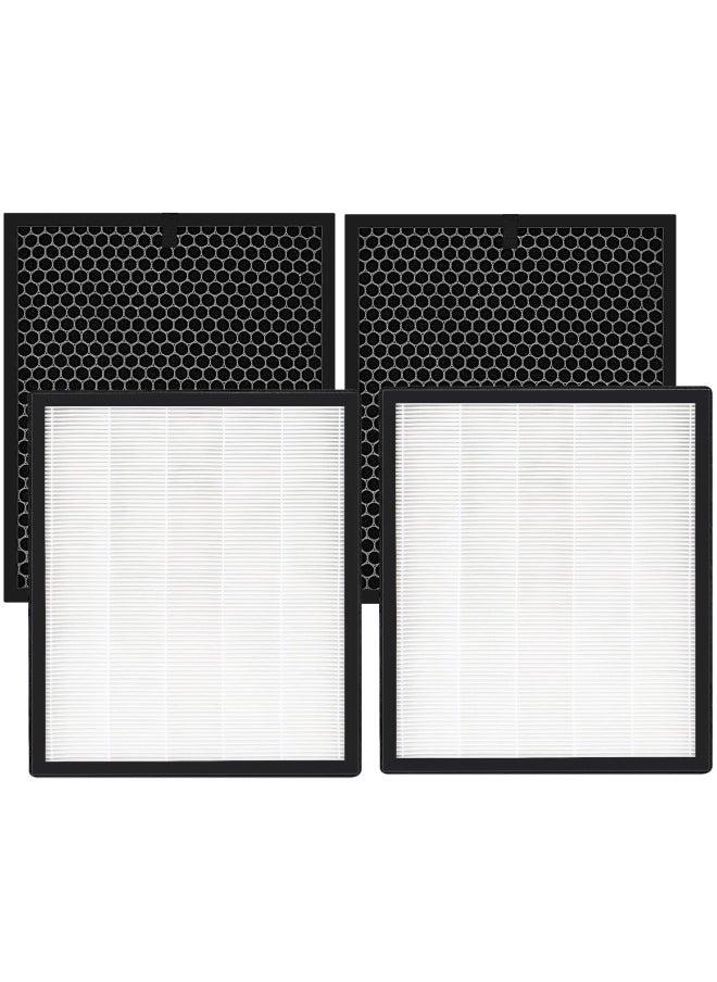 LV-PUR131 Replacement Filters Compatible with LEVOIT Air Purifier Models LV-PUR131s and LV-PUR13 LV-PUR131-RF 2 Pack True HEPA and Activated Carbon Filters