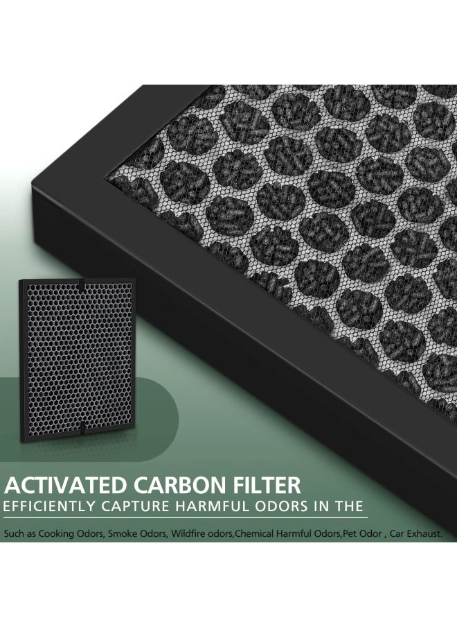 LV-PUR131 Replacement Filters Compatible with LEVOIT Air Purifier Models LV-PUR131s and LV-PUR13 LV-PUR131-RF 2 Pack True HEPA and Activated Carbon Filters