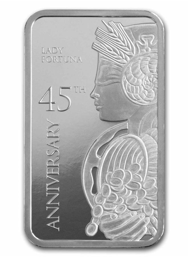 PAMP - PAMP Suisse 45th Anniversary Silver 1 oz Bar - Image 1