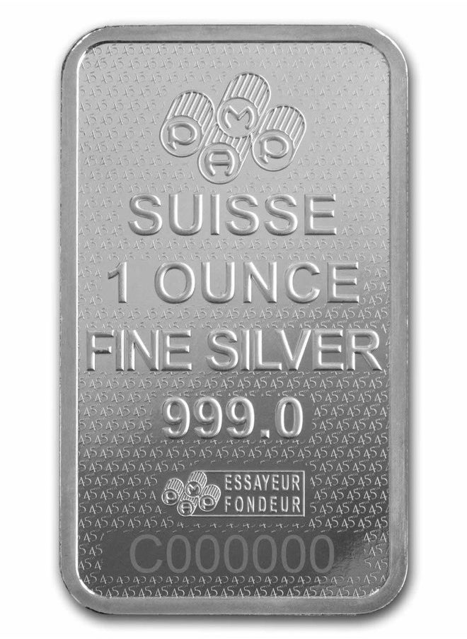 PAMP - PAMP Suisse 45th Anniversary Silver 1 oz Bar - Image 1