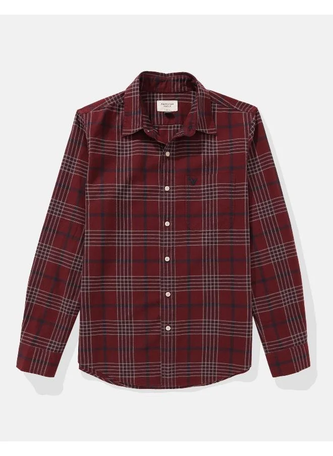 امريكان ايجل AE Plaid Slim Fit Everyday Button-Up Shirt