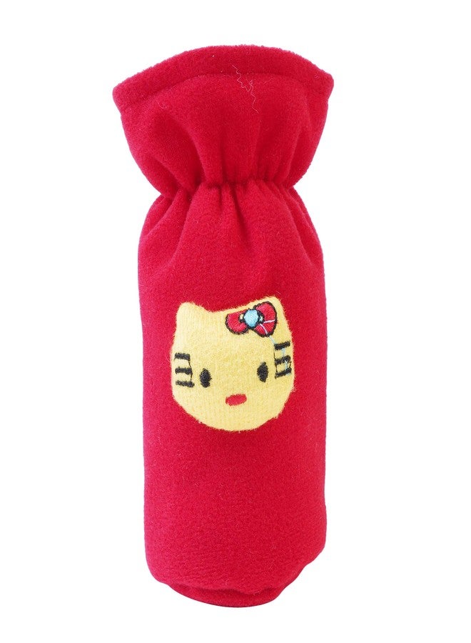 MW PRINTS Soft Plush Stretchable Baby Feeding Bottle Cover with Easy to Hold Strap |Suitable for 60ml-140ml Baby Feeding Bottle Cover Pack of 2 (Yellow & Red) - Image 2