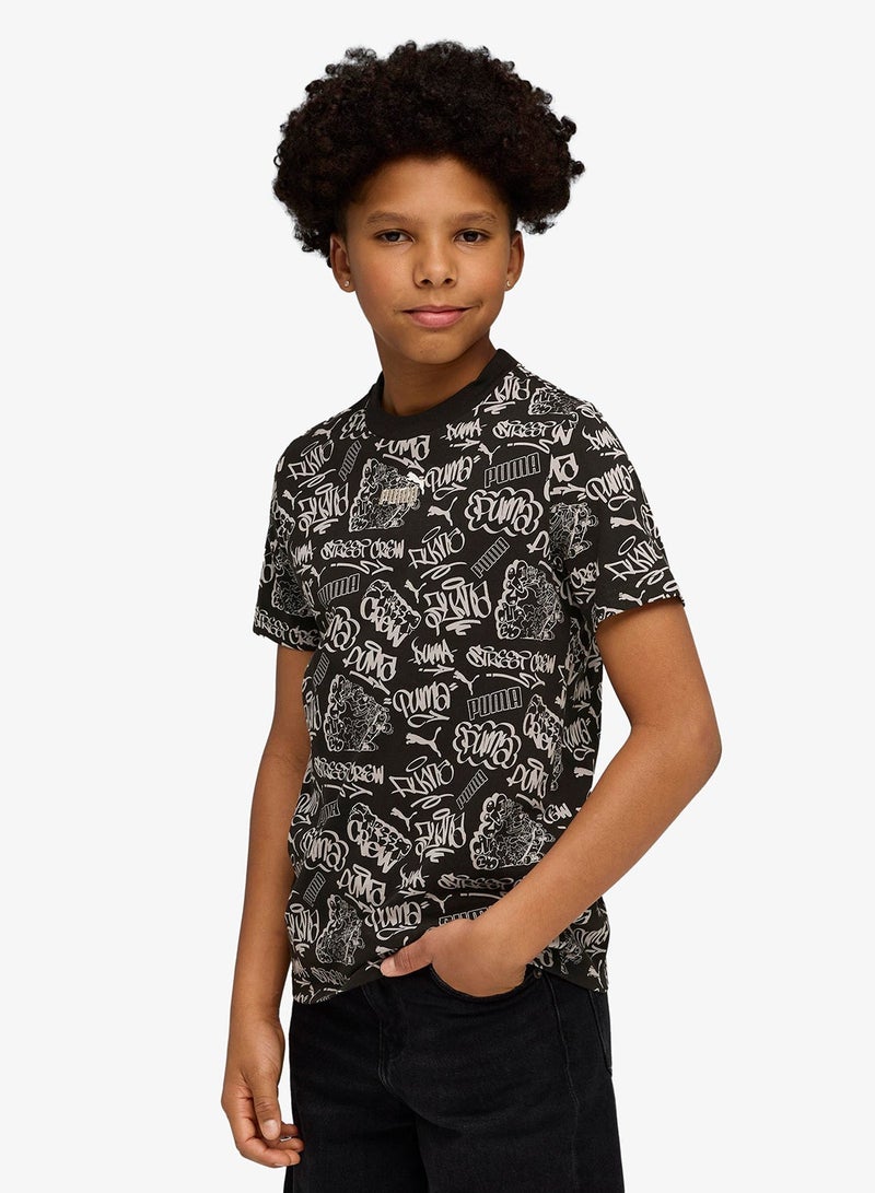 PUMA Youth Mid90S All-Over Print T-Shirt - Image 1