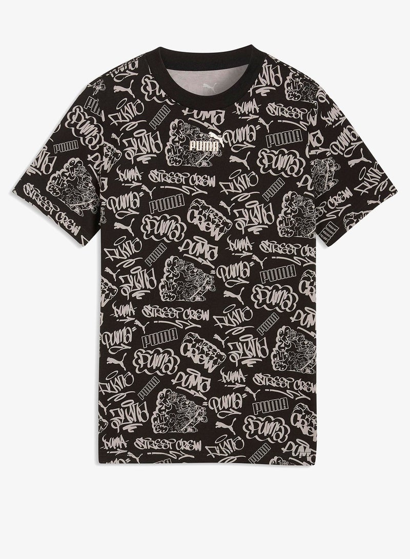 PUMA Youth Mid90S All-Over Print T-Shirt - Image 4