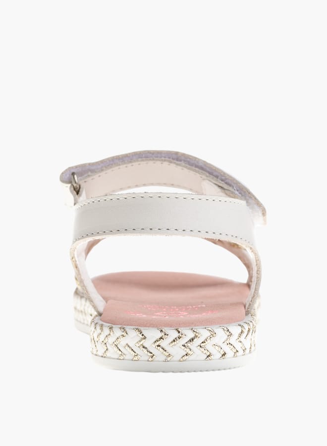 Pablosky Girls Strap Sandals With Hook And Loop Closure  - Image 3