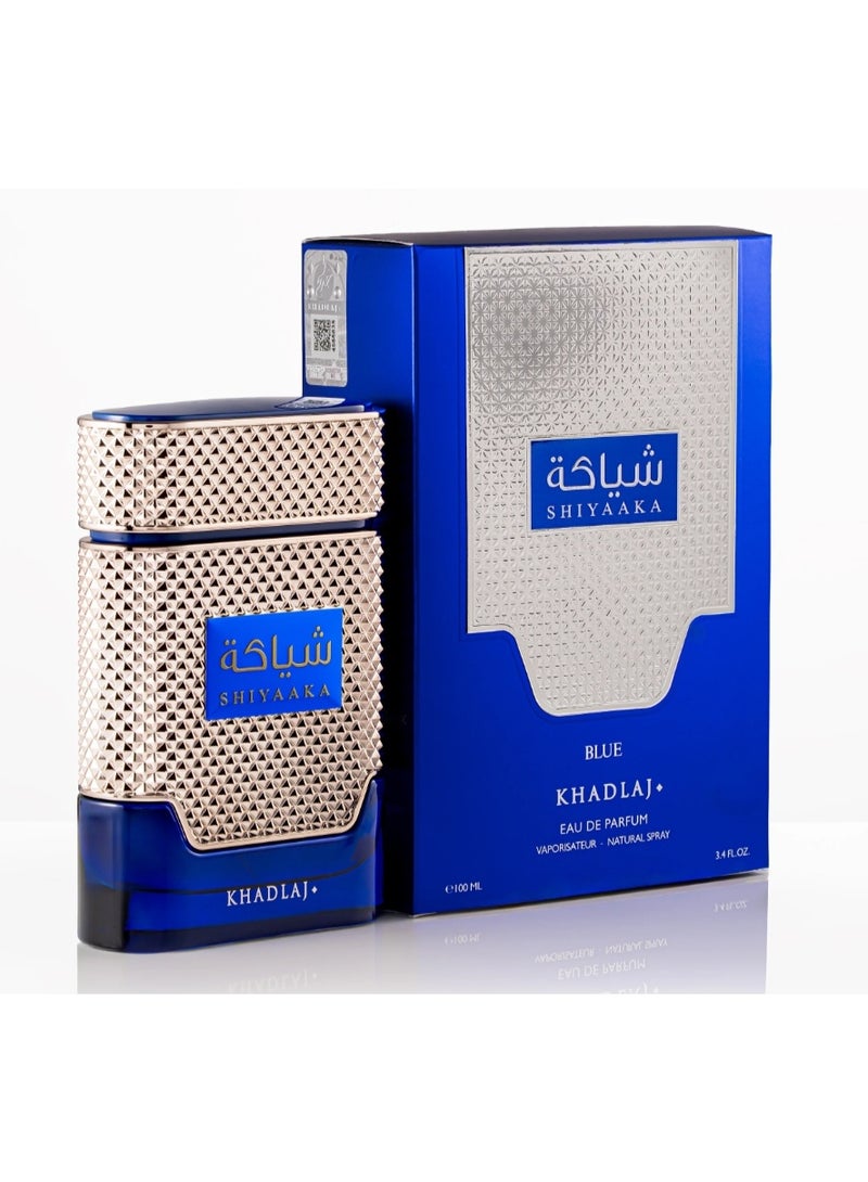 خدلج عطر خدلج شياكا بلو Eau de Parfum سعة 100 مل – عطر رجالي منعش بنفحات حمضية وعطرية - Image 3