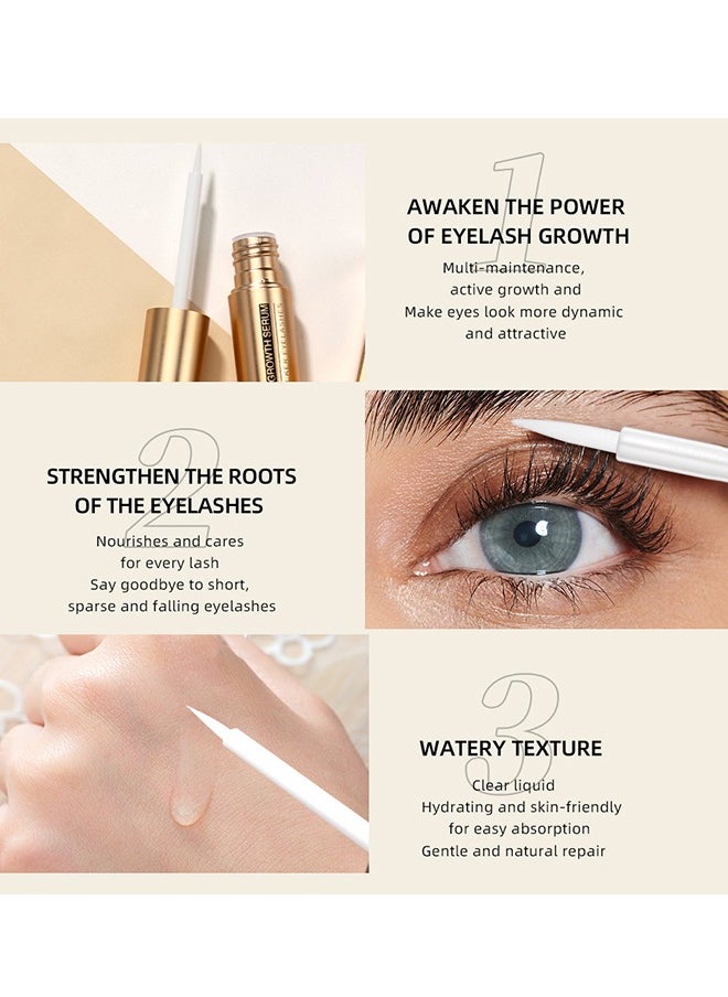 QiBest Lash Growth Serum - Advanced Eyelash Growth Serum Fuller And Longer Looking Eyelashes Lash Enhancing Serum For Natural Lashes Or Lash Extensions Natural Lash Serum  - Image 4