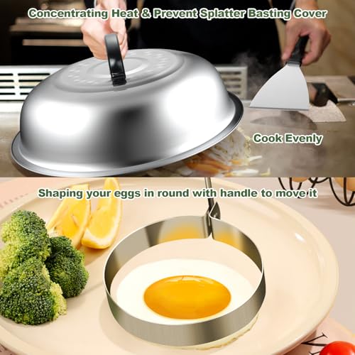 EWFEN 237pcs Griddle Accessories Kit for Blackstone, Perfect Flat Top Grilling Accessories, Grill Spatula Set with Enlarged Spatulas, Basting Cover, Burger Press Patty Maker, Scraper for Outdoor Barbecue - Image 5