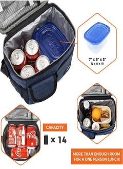 Insulated Lunch Bag Adult Lunch Box for Work School Men Women Soft Leakproof