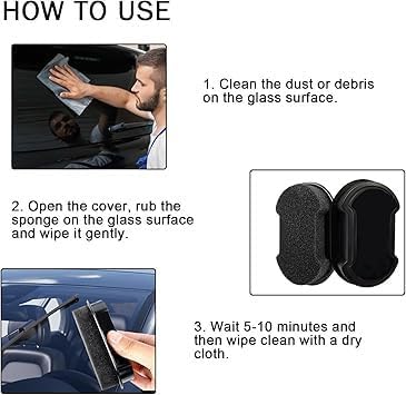 Abhaymart Car Mirror Sponge for Cleaning Premium NonScratch Cleaning Pad for Vehicle Windows MirrorsAuto Glass Car Mirror Cleaning SpongePack of 1 - Image 4