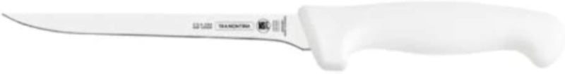 TRAMONTINA Professional Boning Knife for Slicing, Chopping & Dicing â€“ Stainless Steel Blade, Comfortable Handle for High-Performance Kitchen Use â€“ 7-Inch Polypropylene White 1 Piece