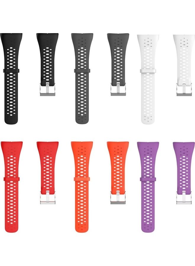 NIBEMINENT Replacement Silicone Watchband Wrist Strap for Polar M430 M400 Running Watch Light Grey - Image 3