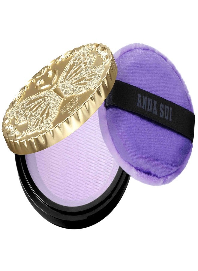 ANNA SUI Loose Face Powder, Mini Compact Only, Refill Sold Separately, With Puff and Lid decorated with Anna Sui's icon Butterfly Motif, 01 Gold - Image 4