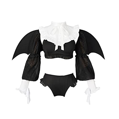 Juejuezi Kitagawa Cosplay Devil Costume Outfit My Dress Up Darling Dress Halloween Costumes for Women (2XL, Black) - Image 4