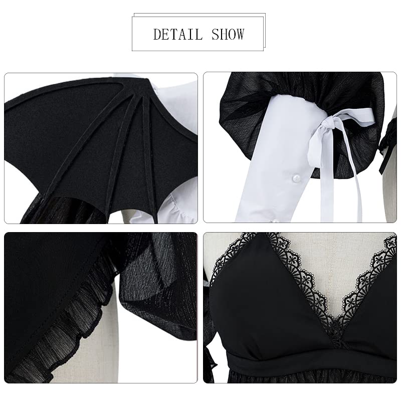Juejuezi Kitagawa Cosplay Devil Costume Outfit My Dress Up Darling Dress Halloween Costumes for Women (2XL, Black) - Image 3
