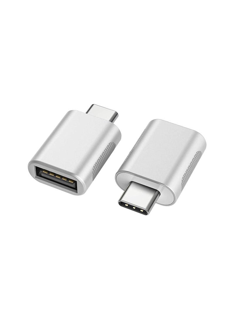 USB C to Adapter(2 Pack),USB-C 3.0 Adapter,USB Type-C USB,Thunderbolt 3 Female Adapter OTG for MacBook Pro 2019,MacBook Air 2020,iPad 2020,More Devices - Image 1