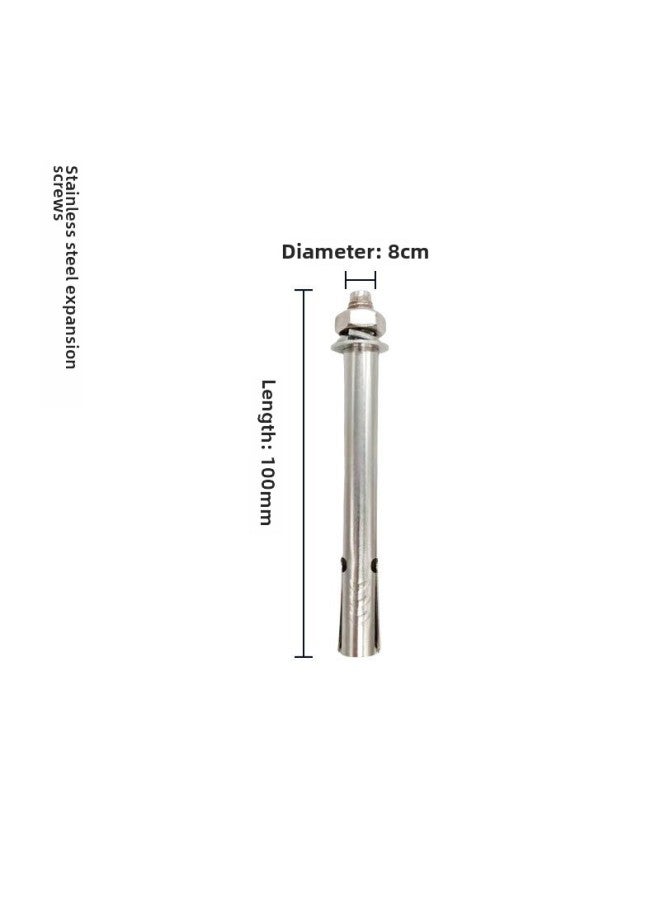 Coated 201 Stainless Steel Welding Nut Elevator Stainless Steel Coated Pipe Clamp Pipe Fitting Clamp Stainless Steel U-shaped-Specifications And Models:8*100 Stainless Steel Expansion Screws  - Image 1