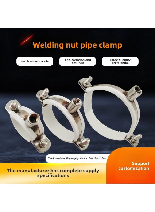 Coated 201 Stainless Steel Welding Nut Elevator Stainless Steel Coated Pipe Clamp Pipe Fitting Clamp Stainless Steel U-shaped-Specifications And Models:8*100 Stainless Steel Expansion Screws  - Image 4