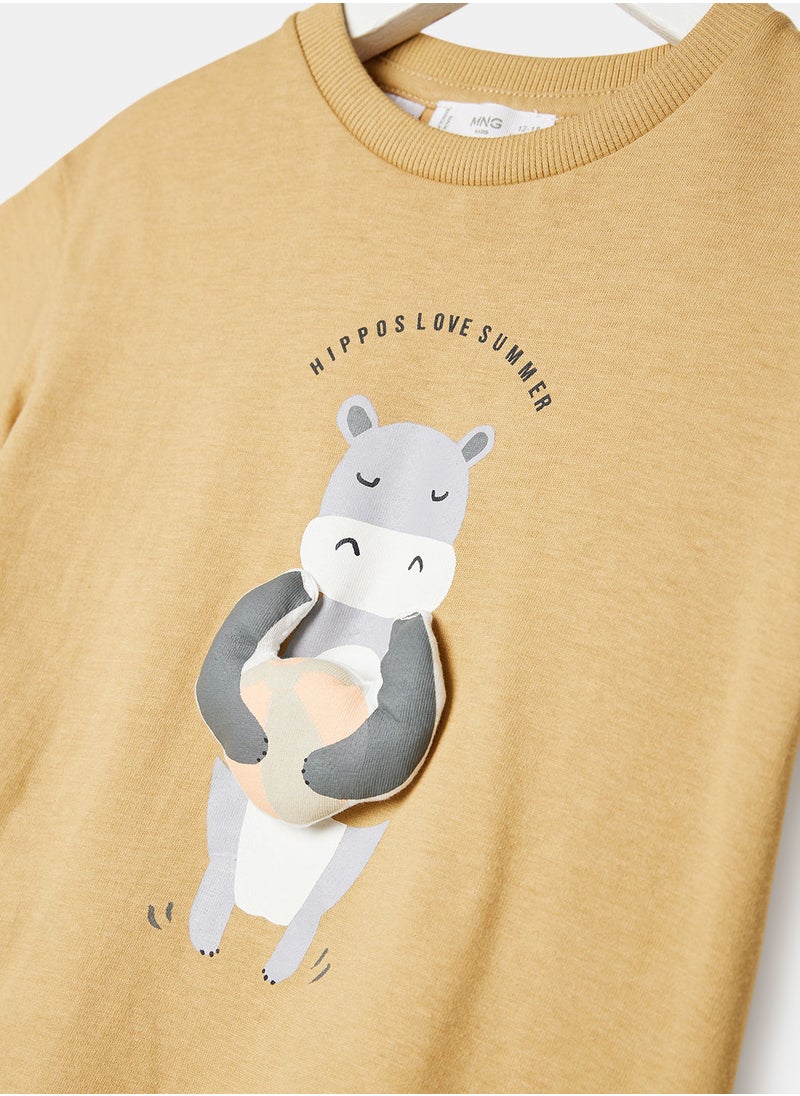 MANGO - Baby Boys Graphic T-Shirt - Image 1
