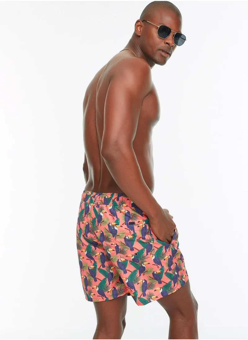 trendyol Toucan Print Swim Shorts