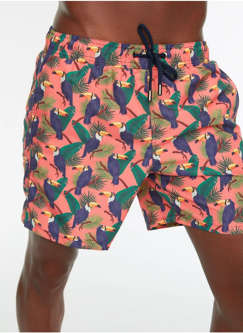 trendyol Toucan Print Swim Shorts