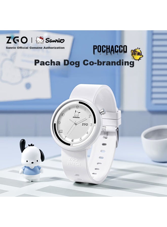 زجو Zgo Sanrio ساعة طالبة للبنات، ساعة معصم أنيقة مقاومة للماء للامتحانات لطلاب المدارس الإعدادية والثانوية، ساعة أطفال 2135 - Image 4