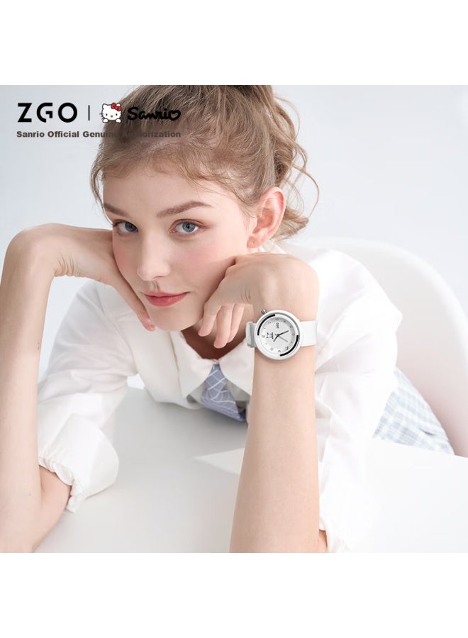 زجو Zgo Sanrio ساعة طالبة للبنات، ساعة معصم أنيقة مقاومة للماء للامتحانات لطلاب المدارس الإعدادية والثانوية، ساعة أطفال 2135 - Image 5