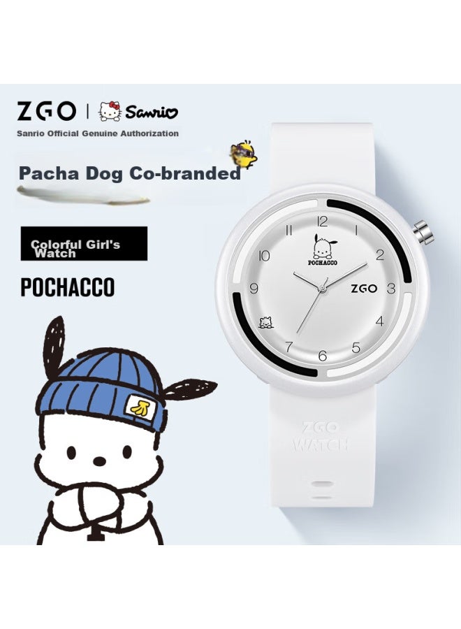 زجو Zgo Sanrio ساعة طالبة للبنات، ساعة معصم أنيقة مقاومة للماء للامتحانات لطلاب المدارس الإعدادية والثانوية، ساعة أطفال 2135 - Image 1