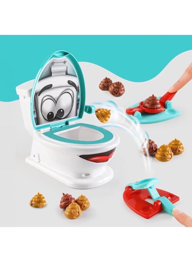 Shoot the Poop Toilet Game for Kids & Adults – Funny Poop Launching Toy with 12 Rubber Poops, 2 Catapults & Toilet Bowl – Hilarious Family Party Game, Interactive Indoor Skill Toy, Gag Gift for Boys & Girls Age 4+  - Image 5
